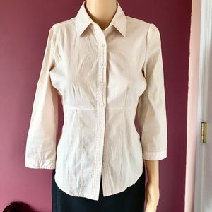 New York & Company Stretch Button Down XS